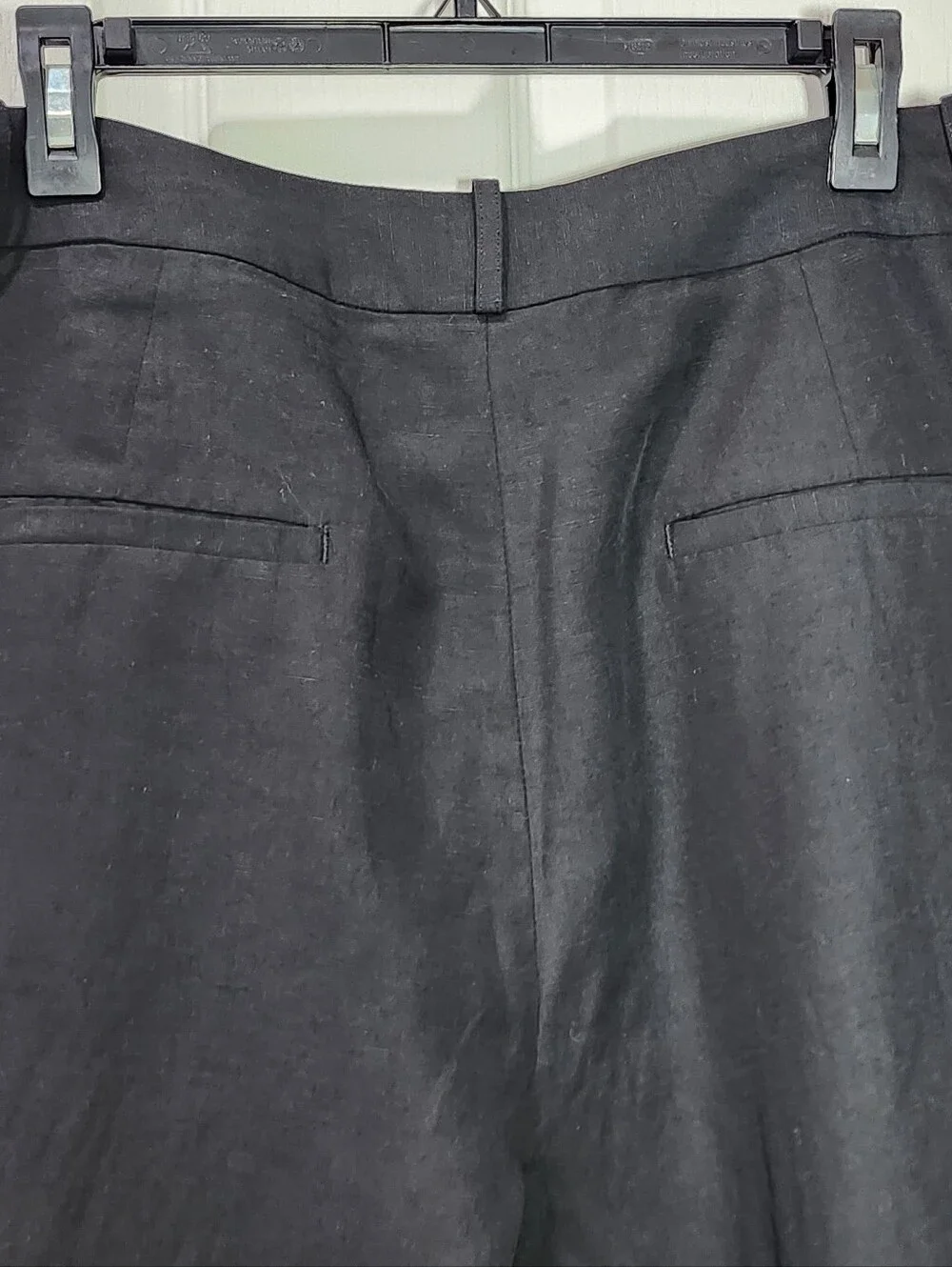 Banana Republic Tencel Linen Blend Relaxed Utility Pants Size 14 Black